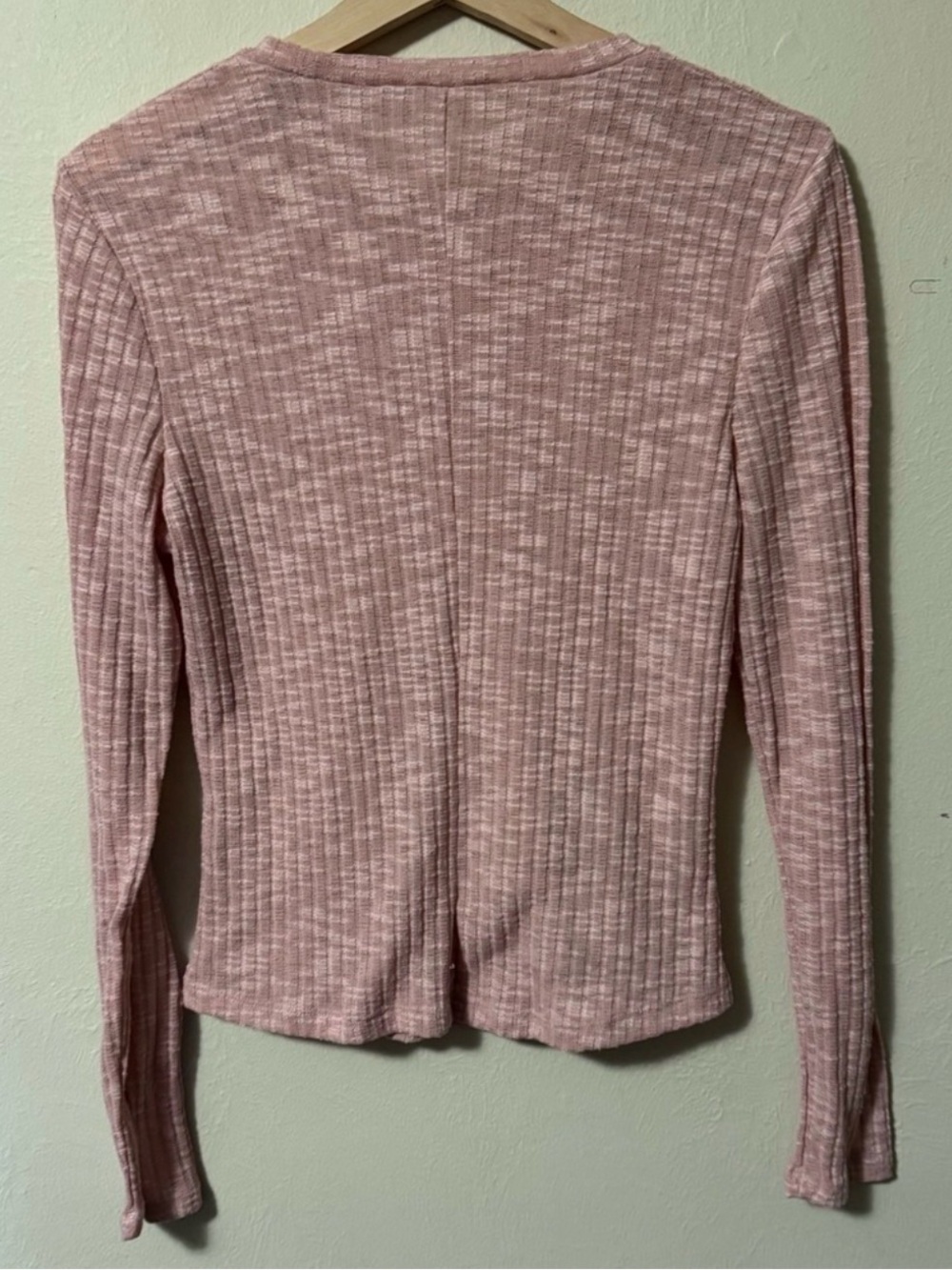 Intimately by Free People pink ribbed top Size Medium